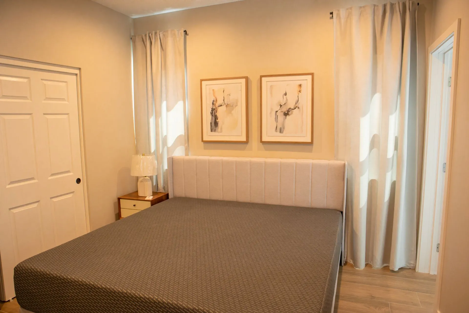 Comfortable guest house bedroom for visitors and extended family